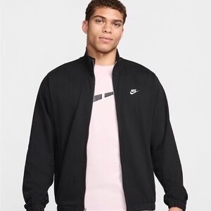 Nike Sportswear Club Men's Black Lightweight Jacket Full Zip Sz S